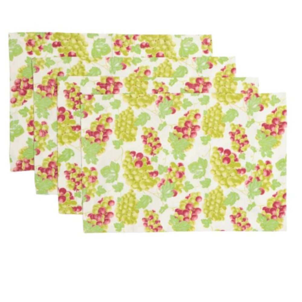 NWT MAHOGANY Set Of 8 Cotton Napkins 8 Placemats and Table Runner